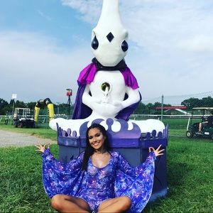 Purple rave jumpsuit